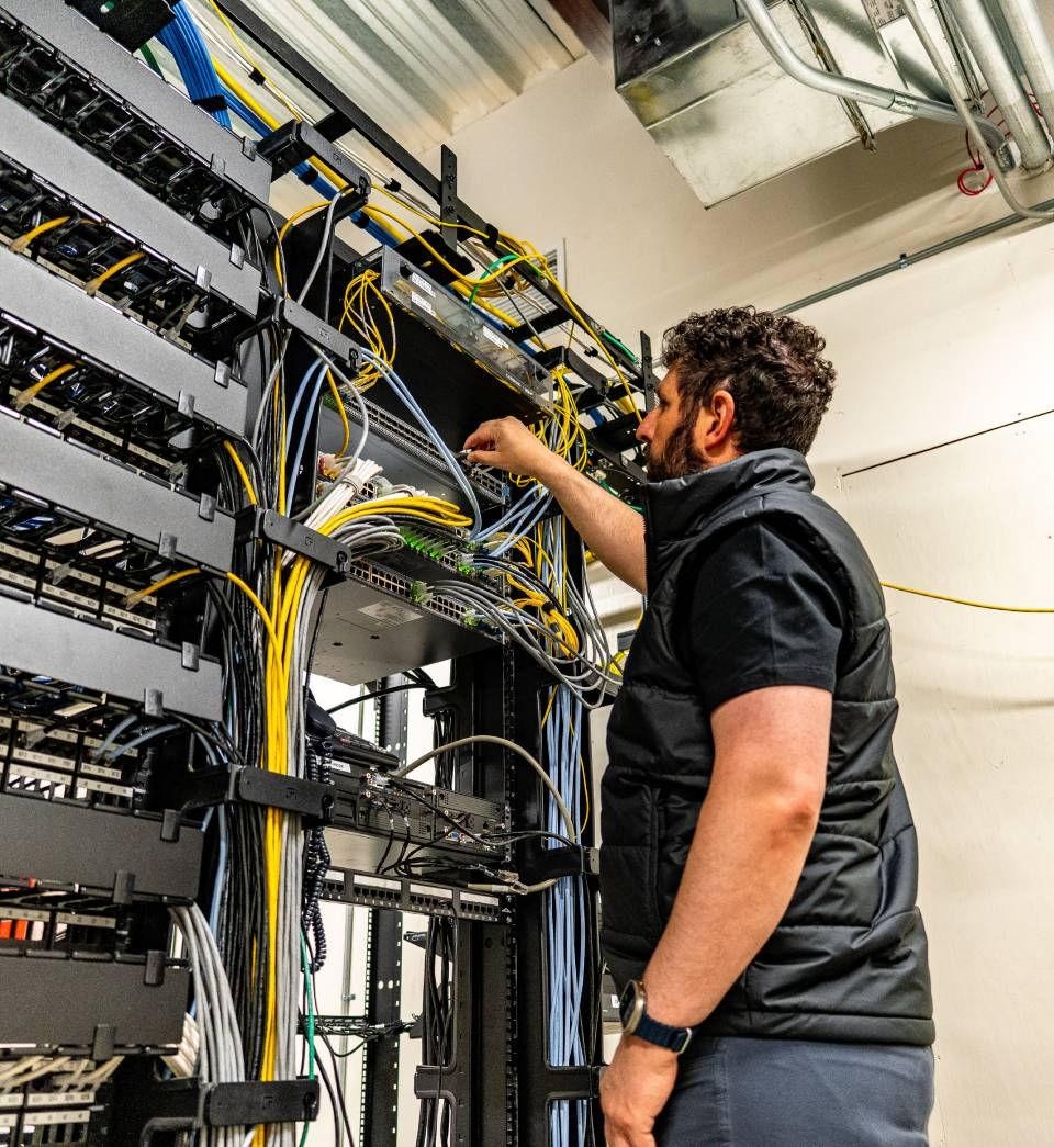 Network infrastructure rack
